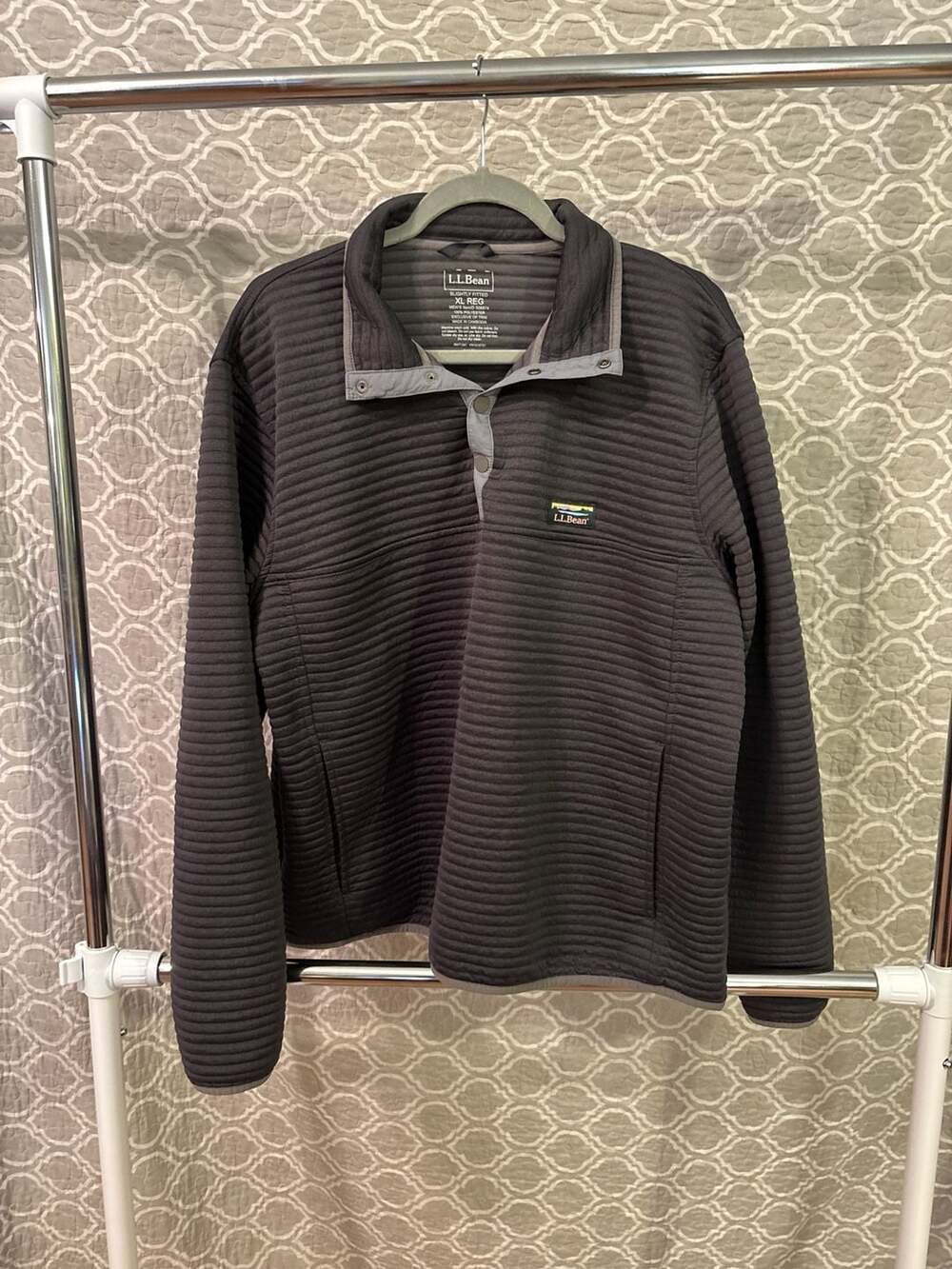 L.L.Bean Men's Airlight Knit Pullover, XL REG, Dark Grey